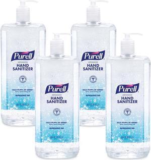 PURELL Advanced Hand Sanitizer Refreshing Gel, Clean Scent, 1.5 Liter Pump Bottle (Pack of 4)