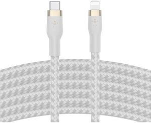 BELKIN CAA011BT3MWH BOOST CHARGE PRO Flex USB-A White Cable with Lightning Connector - 9.84 ft.