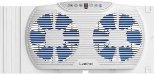Lasko W09560 Bluetooth Twin 9" Window Fan Whole House Ventilation White