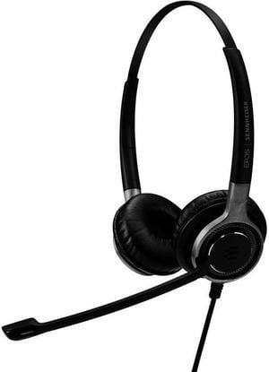 EPOS Sennheiser SC 665 USB (1000645) - Double-Sided Business Headset | UC Optimized and Skype for Business Certified | For Mobile Phone, Tablet, Softphone, and PC (Black)