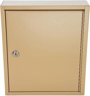 Key Lockable Key Cabinet 60-Key Metal Sand 10.63 x 3 x 12.13 500131