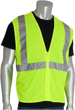 Zipper Safety Vest X-Large Hi-Viz Orange 302MVGZORXL