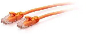 C2G 7ft Cat6a Snagless Unshielded UTP Slim Ethernet Patch Cable Orange C2G30177