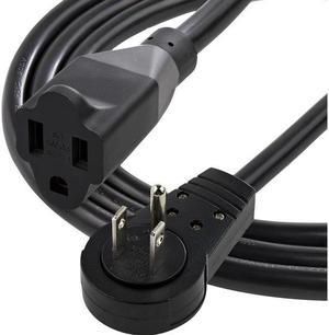 StarTech Power Extension Cord - 360 Rotating Flat Plug Extension Cord - NEMA 5-15p to NEMA 5-15R, 16 AWG, 125v/15a - UL Certified