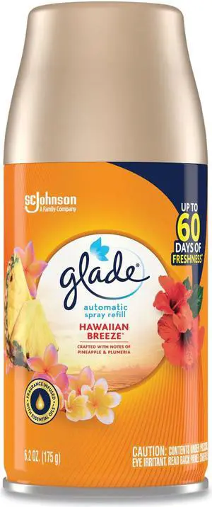 Glade 71777 Automatic Air Freshener Refill, 6.2 oz Aerosol Can, Colorless