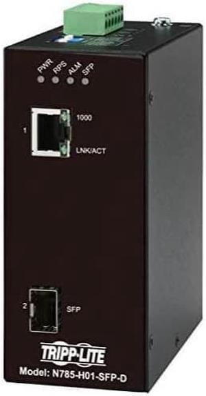 Tripp Lite DC Power Hardened Gigabit to Fiber Media Converter N785H01SFPD