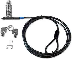 Noble Wedge Resettable Combination Lock With Keys, Cable Trap And Storage Pouch