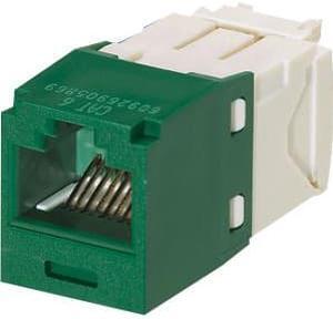 Panduit CJ688TGGR Mini-Com TX6 Plus Cat6 Jack Module, Green