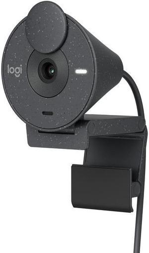 Logitech Brio 300 Full HD Webcam with Privacy Shutter, Noise Reduction Microphone, USB-C, certified for Zoom, Microsoft Teams, Google Meet, Auto Light Correction, Graphite