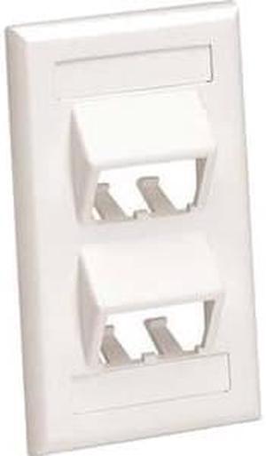 Panduit 4-Port Classic Sloped Faceplate CFPSL4WHY