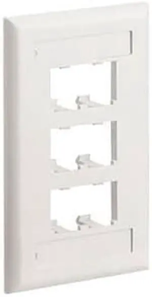 PANDUIT Mini-Com Classic 6-Port Faceplate CFPL6WHY
