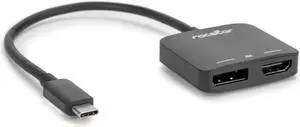 Rocstor Premium USB C to HDMI 2.0 or DisplayPort 1.4a Adapter MST Mode Y10A268B1