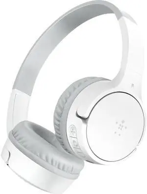 Belkin SoundForm Mini Kids Wireless Headphones White AUD001btWHCS