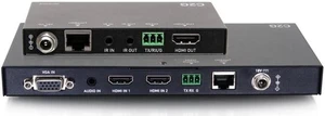 C2G Dual 4K HDMI® HDBaseT + VGA 3.5mm and RS232 over Cat Switching Extender Box Transmitter to Ultra-Slim Box Receiver 4K 60Hz C2G30027 C2G Dual 4K HDMI® HDBaseT + VGA 3.5mm and RS232 over Cat Switching Extender Box Transmitter to Ultra-Slim Box Receiver 4K 60Hz C2G30027