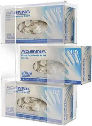 Triple Glove Dispenser 10 x 4 x 16 Clear AH135