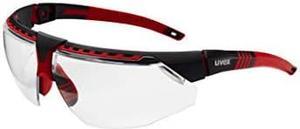 Avatar Safety Glasses Red/Black Polycarbonate Frame Clear Polycarbonate Lens S2860HS