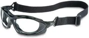 Seismic Sealed Eyewear Black Polycarbonate Frame Clear Polycarbonate Lens S0600HS