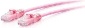 C2G 15ft Cat6a Snagless Unshielded UTP Slim Ethernet Patch Cable White C2G30186