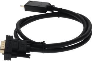 AddOn 3ft HDMI 1.3 Male to VGA Male Black Cable For Resolution Up to 1920x1200 WUXGA HDMI2VGAMM3