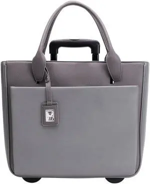 Florence Gray Rolling Tote for 17.3" Laptop