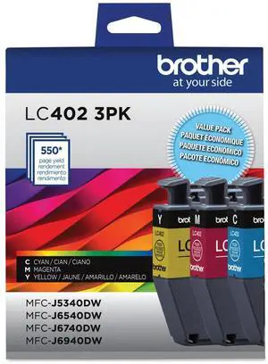 LC4023PKS Ink 550 Page-Yield Cyan/Magenta/Yellow 3/Pack