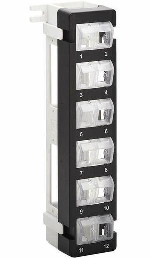 Tripp Lite by Eaton 12-Port Wall-Mount Patch Panel for UTP Keystone Jacks Rotatable Modules TAA N062012KJWM