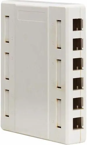Tripp Lite by Eaton Surface-Mount Box for Keystone Jacks 12 Ports White TAA N082012WH