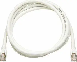 Eaton Tripp Lite Series Cat8 40G Snagless SSTP Ethernet Cable RJ45 M/M PoE White 6 ft. 1.8 m N272F06WH