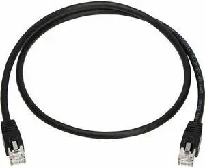 Tripp Lite Cat8 40G Snagless SSTP Ethernet Cable RJ45 M/M PoE Black 3 ft. 0.9 m N272F03BK