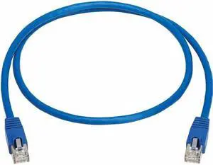 Tripp Lite Cat8 40G Snagless SSTP Ethernet Cable RJ45 M/M PoE Blue 3 ft. 0.9 m N272F03BL