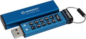 IronKey Keypad 200 256GB USB 3.2 Gen 1 Type A Flash Drive IKKP200256GB