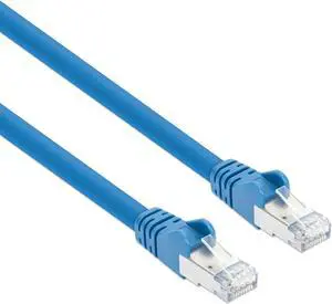 Intellinet Cat8.1 S/FTP Network Patch Cable, 3 ft., Blue, 40G, 2 GHz, 100% Copper, 24 AWG, RJ45, Stranded, Snag-free, Gold-plated Contacts