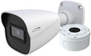 4MP H.265 AI BULLET IP CAMERA, IR, 2.8MM LENS, INCLUDED JUNC BOX, WHITE HOUSING,