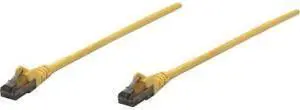Intellinet Network Cable, Cat6, UTP, RJ45 Male / RJ45 Male, 0.15 m (0.5 ft.), Yellow