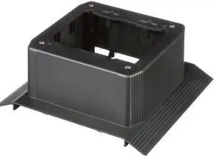 Panduit AFR Power Rated Two Piece Snap Together Junction Box Black AFR4JB2SBL
