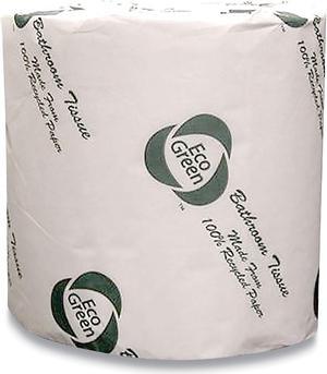 EcoGreen Recycled Two-Ply Standard Toilet Paper 48 Rolls/Carton EBW680