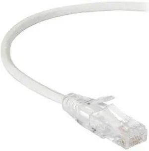 Black Box Slim-Net 20ft RJ-45 M/M Cat6 Patch Cable White C6PC28-WH-20
