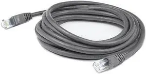 AddOn 25ft RJ-45 Male to RJ-45 Male Straight Gray Cat6 UTP PVC Copper Patch Cable ADD25FCAT6GY AddOn 25ft RJ-45 Male to RJ-45 Male Straight Gray Cat6 UTP PVC Copper Patch Cable ADD25FCAT6GY