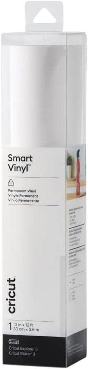Cricut Smart Permanent Vinyl (13in x 12ft, White) for Explore and Maker 3 - Matless cutting for long cuts up to 12ft