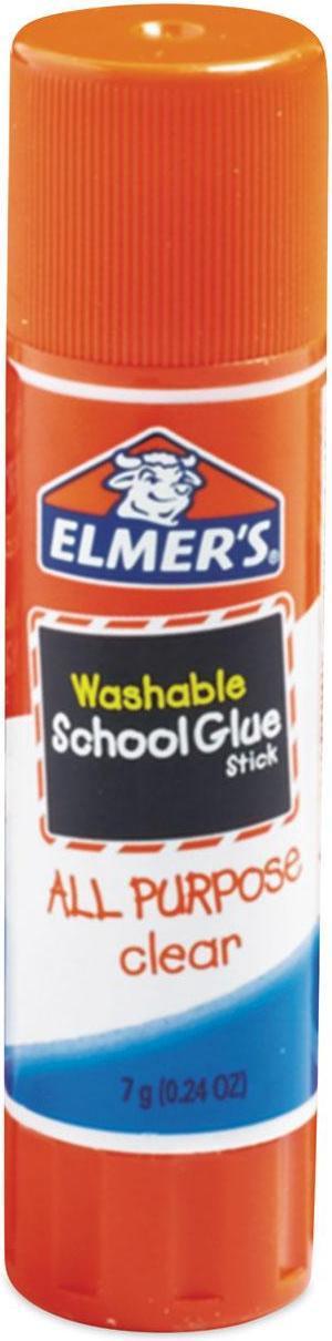 Washable School Glue Sticks 0.21 oz Applies and Dries Clear 8/Pack E5003E5004
