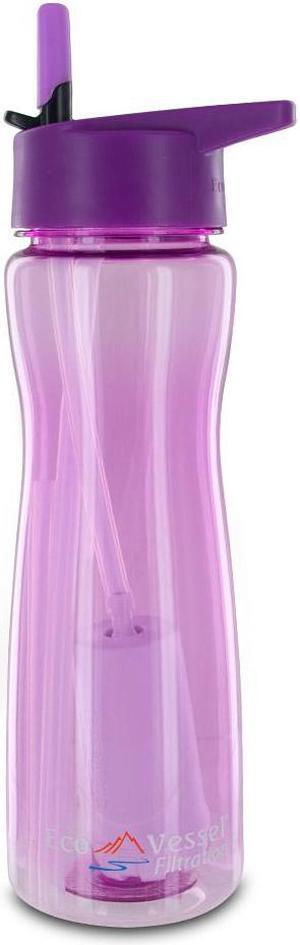 Aqua Vessel Ultra Lite Tritan 25oz Filtration Bottle - 100 Gallon Filter, Violet