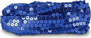 Calypso Studios Glitz Bendi Sequin Wire Headband Dance Cheer Costume Blue
