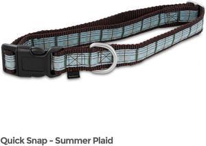 PetSafe Fido Finery Quick Snap Buckle Pet Dog Collar Large Plaid