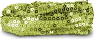 Calypso Studios Glitz Bendi Sequin Wire Headband, Light Green