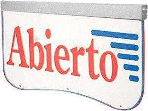 Actiontek Acrylic LED Sign Abierto Open in Spanish Bright Display