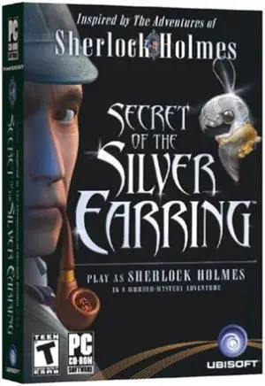 Sherlock Holmes Silver Earring SEALED IN BOX