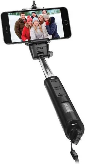 Smart Gear 40" Bluetooth Telescoping Extendable Selfie Stick Monopod Black