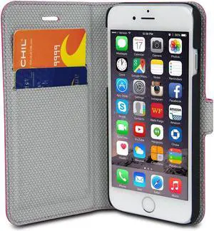 Chil Attraction Jacket Magnetic Wallet & Case for iPhone 6 Plus (Pink) Chil Attraction Jacket Magnetic Wallet & Case for iPhone 6 Plus (Pink)