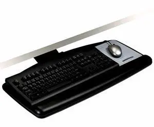 3M Easy Adjust Keyboard Tray with Standard Keyboard & Mouse Platform, 23" Track