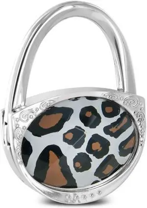 Pursfection Design Folding Handbag Purse Hook Hanger, Giraffe